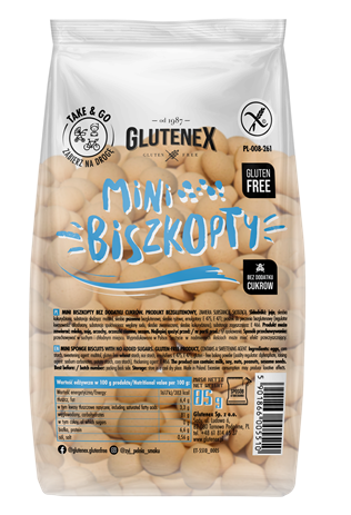 Biszkopty mini bezglutenowe 85 g - Glutenex