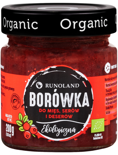 Borówka 80 % do mięs serów i deserów 200 g - Runoland (EKO)