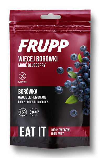 Borówki liofilizowane frupp bezglutenowe 15 g - Celiko