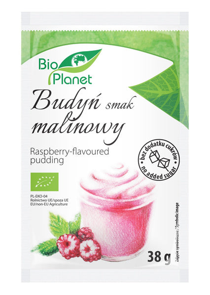 Budyń malinowy z malinami 38 g - Bio Planet (EKO)
