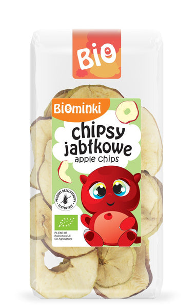 Chipsy jabłkowe bezglutenowe 30 g - Biominki (EKO)