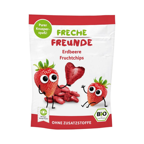 Chipsy truskawkowe dla dzieci bezglutenowe 12 g - Freche Freunde (EKO)