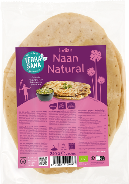 Chleb naan 240 g - Terrasana (EKO)