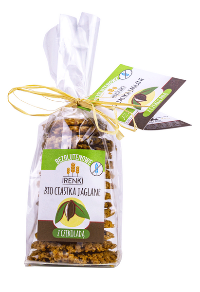 Ciastka jaglane z czekoladą bezglutenowe 150 g - Irenki (EKO)