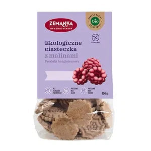 Ciastka malinowe bezglutenowe 100 g - Zemanka (EKO)