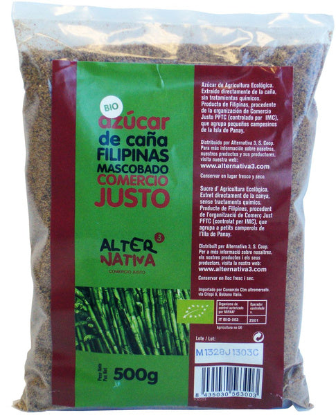Cukier trzcinowy mascobado bezglutenowy 500 g - Alternativa (EKO)