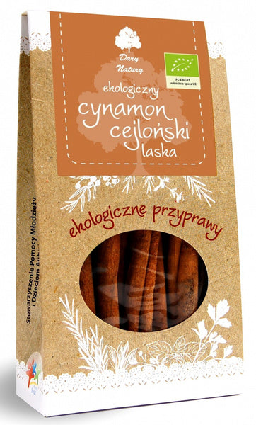 Cynamon cejloński laska 30 g - Dary Natury (EKO)