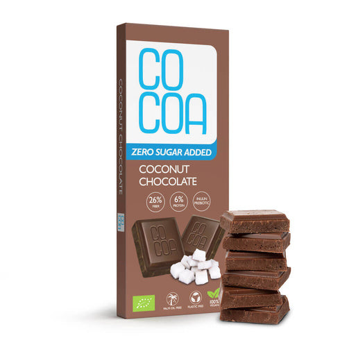 Czekolada kokosowa bez dodatku cukru 40 g - Cocoa (EKO)