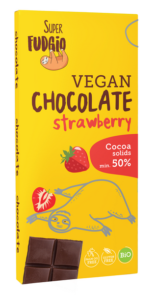 Czekolada truskawkowa bezglutenowa 80 g - Me Gusto (EKO)