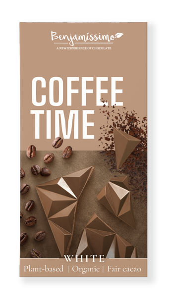 Czekolada wegańska kakaowa kawowa bez kofeiny bezglutenowa 60 g - Benjamissimo (EKO)