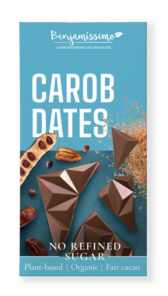 Czekolada wegańska karob daktyle bezglutenowa 60 g - Benjamissimo (EKO)