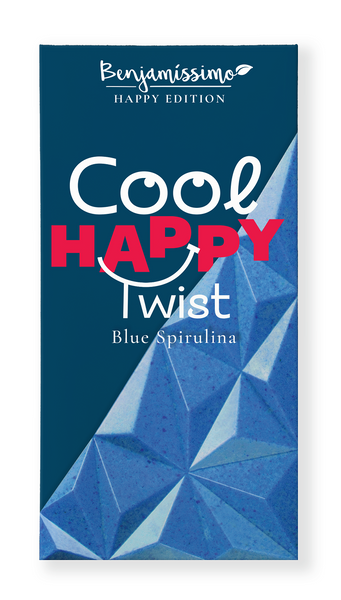 Czekolada wegańska niebieska spirulina sól morska bezglutenowa 60 g - Benjamissimo (EKO)