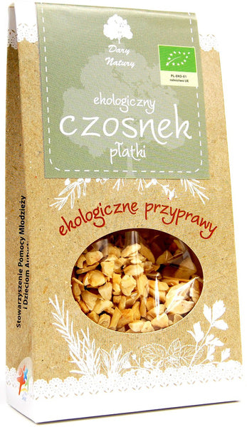 Czosnek płatki 50 g - Dary Natury (EKO)
