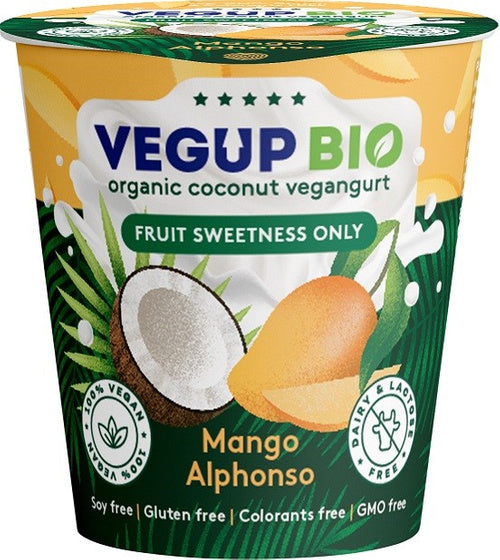 Deser kokosowy mango bezglutenowy vegangurt 140 g - Vegup Bio (EKO)