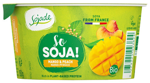 Deser sojowy mango brzoskwinia bezglutenowy 150 g - Sojade (EKO)