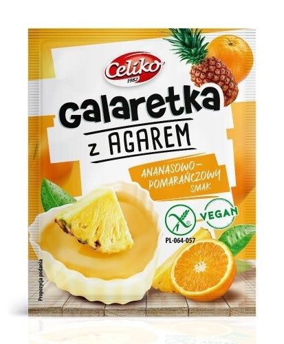Galaretka ananasowo pomarańczowa z agarem bezglutenowa 45 g - Celiko