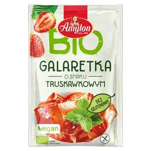 Galaretka z agarem truskawkowa bezglutenowa 40 g - Amylon (EKO)