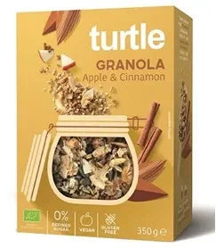 Granola jabłko cynamon bezglutenowa 350 g - Turtle (EKO)
