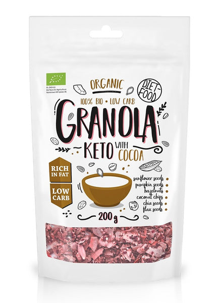 Granola kakao KETO 200 g - DIET-FOOD (EKO)