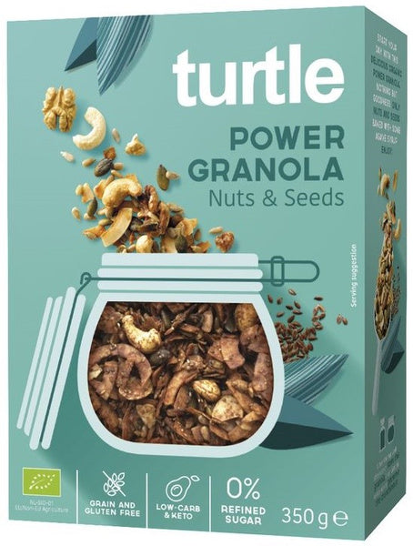 Granola orzechowa z nasionami bezglutenowa 350 g - Turtle (EKO)