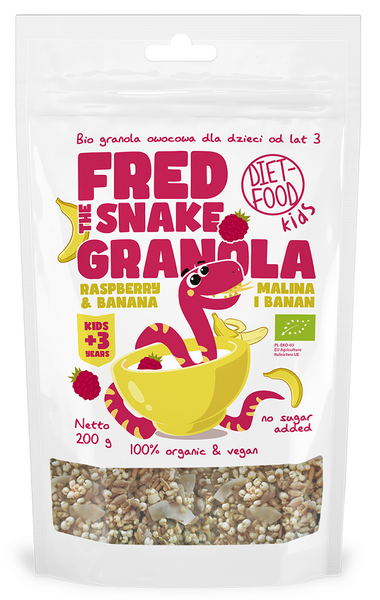 Granola z ananasem i bananem 200 g - DIET-FOOD (EKO)