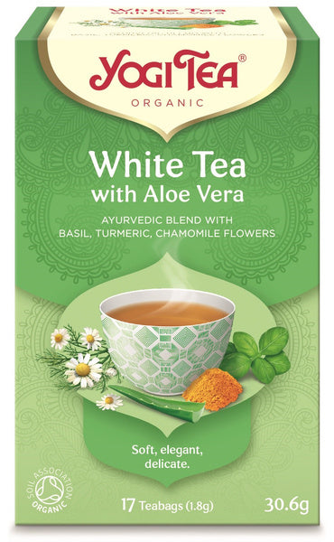 Herbata biała z aloesem white tea with aloe vera 17 szt. 30,6 g - Yogi Tea (EKO)