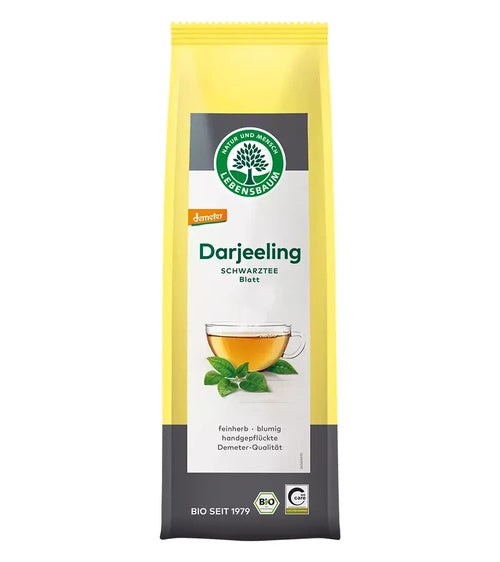 Herbata czarna darjeeling liściasta 75 g - Lebensbaum (EKO)