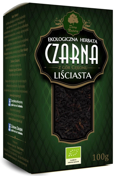 Herbata czarna liściasta 100 g - Dary Natury (EKO)