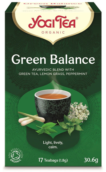 Herbata zielona równowaga green balance 17 szt. 30,6 g - Yogi Tea (EKO)