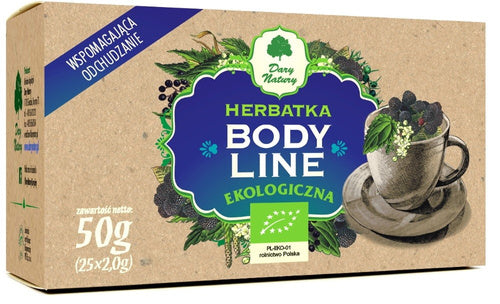 Herbatka body line 25 szt. 50 g - Dary Natury (EKO)