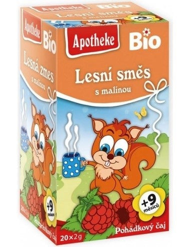 Herbatka dla dzieci owoce leśne malina do 9 msc. 20 szt. 40 g - Apotheke (EKO)