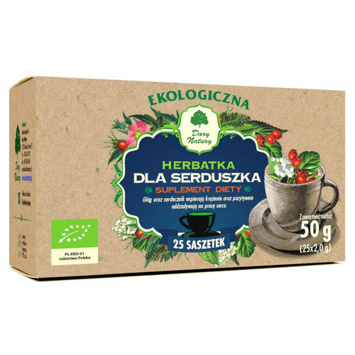 Herbatka dla serduszka 25 szt. 50 g - Dary Natury (EKO)