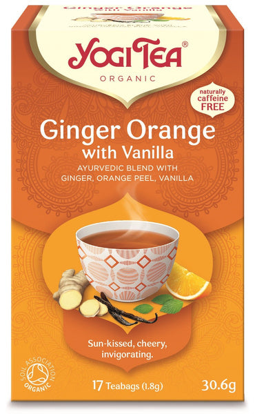 Herbatka imbirowo pomarańczowa z wanilią ginger orange vanilla 17 szt. 30,6 g - Yogi Tea (EKO)