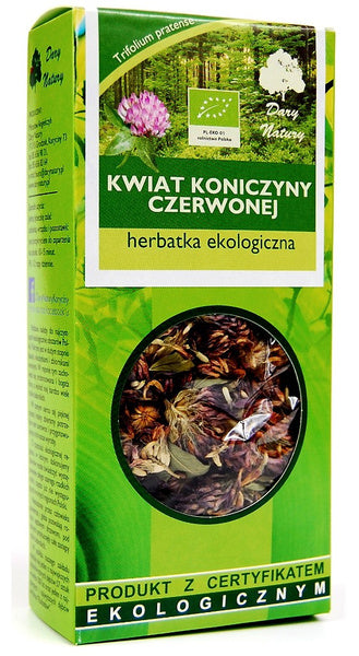 Herbatka kwiat koniczyny czerwonej 25 g - Dary Natury (EKO)