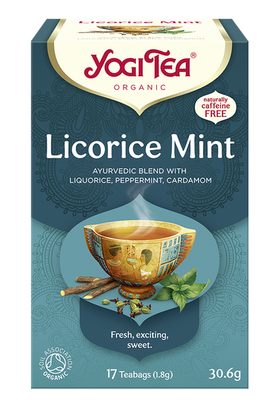 Herbatka mięta z lukrecją licorice mint 17 szt. 30,6 g - Yogi Tea (EKO)