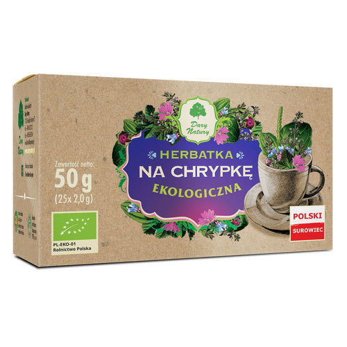Herbatka na chrypkę 25 szt. 50 g - Dary Natury (EKO)