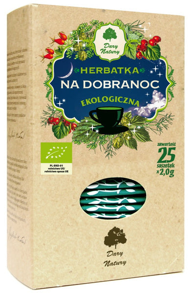 Herbatka na dobranoc 25 szt. 50 g - Dary Natury (EKO)