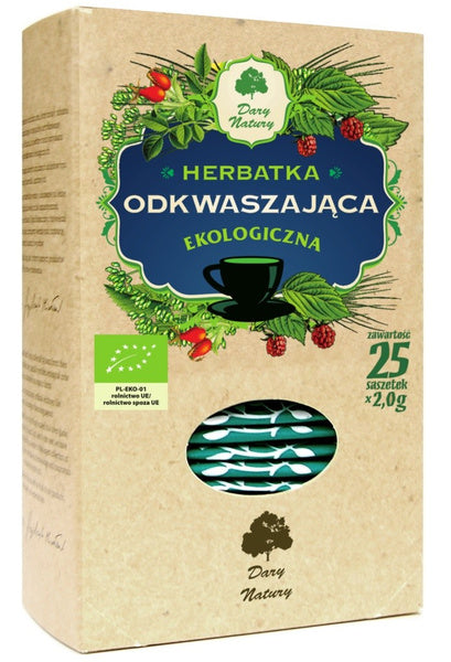 Herbatka odkwaszająca 25 szt. 50 g - Dary Natury (EKO)