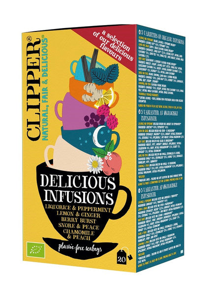 Herbatka owocowo ziołowa mix 5 smaków 20 szt. 38 g - Clipper (EKO)