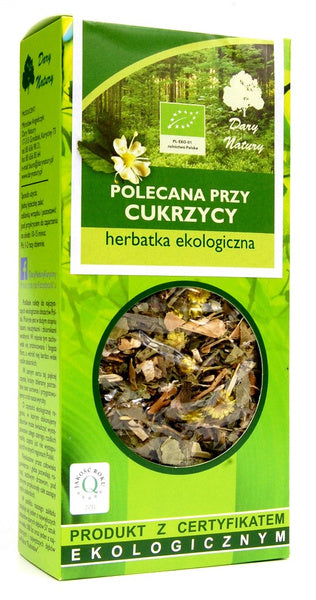 Herbatka polecana przy cukrzycy 50 g - Dary Natury (EKO)