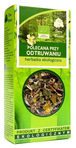 Herbatka polecana przy odtruwaniu 50 g - Dary Natury (EKO)