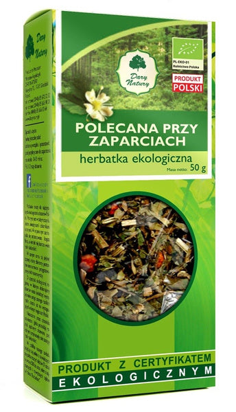 Herbatka polecana przy zaparciach 50 g - Dary Natury (EKO)