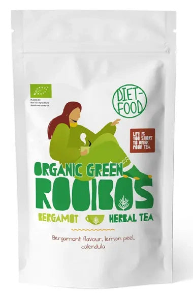 Herbatka rooibos zielony bergamotka 100 g - DIET-FOOD (EKO)