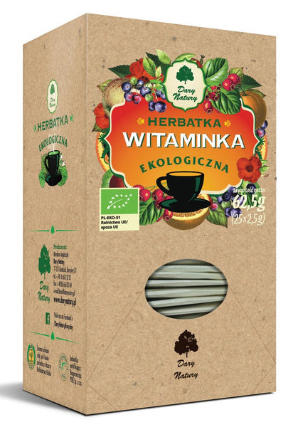 Herbatka witaminka 25 szt. 62,5 g - Dary Natury (EKO)