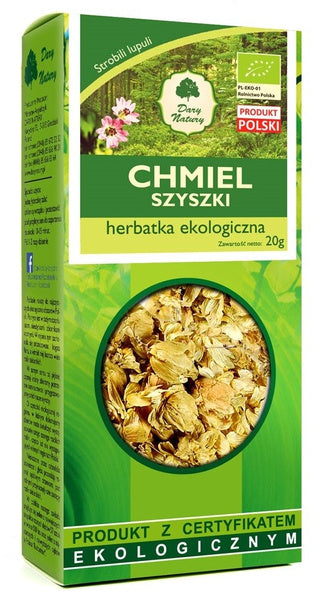Herbatka z szyszek chmielu 20 g - Dary Natury (EKO)