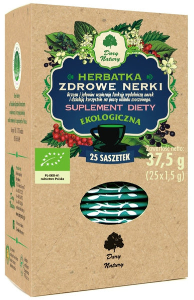 Herbatka zdrowe nerki 25 szt. 37,5 g - Dary Natury (EKO)