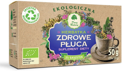 Herbatka zdrowe płuca 25 szt. 50 g - Dary Natury (EKO)