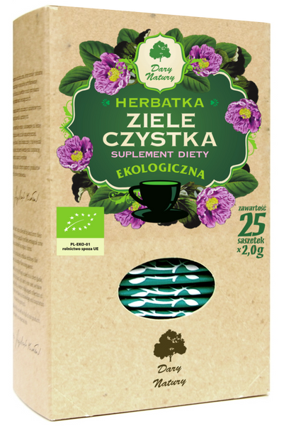Herbatka ziele czystka 25 szt. 50 g - Dary Natury (EKO)