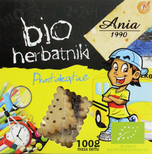 Herbatniki dla dzieci prostokątne 100 g - Bio Ania (EKO)