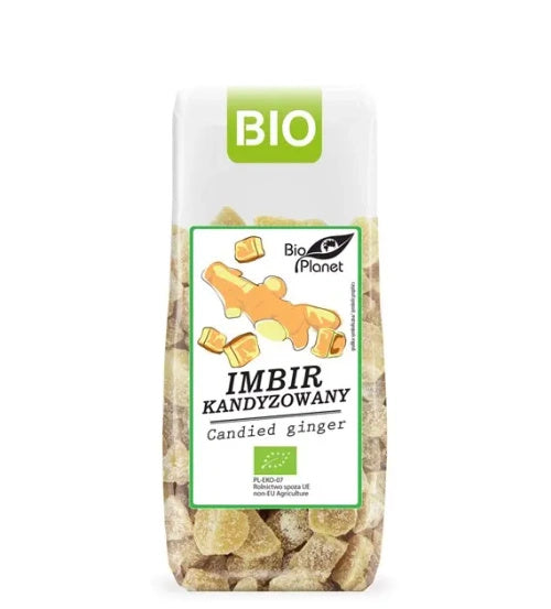 Imbir kandyzowany kostka 100 g - Bio Planet (EKO)